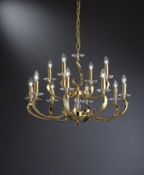 Brumberg 50806050 pendant light, gold E14, 12x40W max.