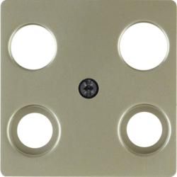 Berker 148311 central plate for antenna socket 4-hole light bronze, lacquered central plate system