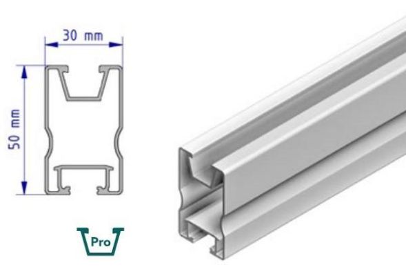 Schletter Solar 120021-02450 Pro50 2450mm module support profile