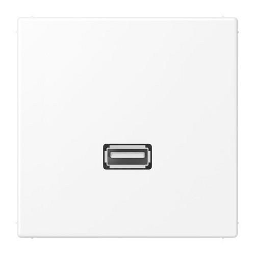 Jung MALS1122WWM Multimedia connection system USB 2.0, LS series, snow white matt