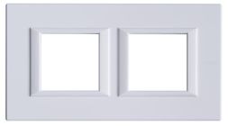 Bticino HA4802M2HHD frame white aluminum, (white)