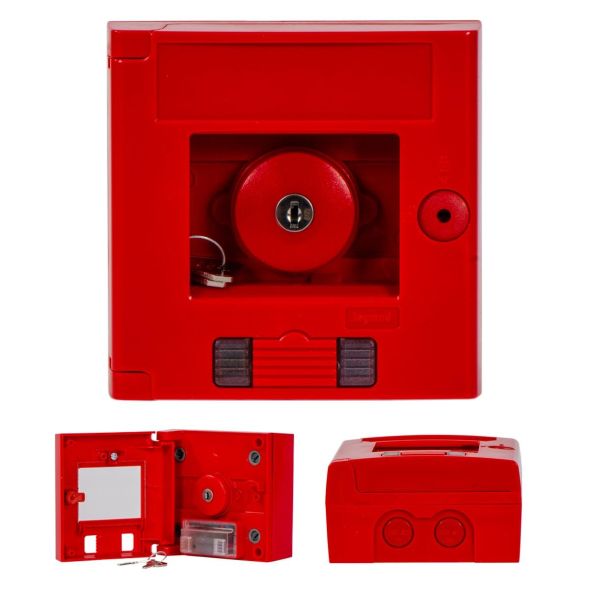enwitec electronic 10012955 Safety box E-Stop-Switch surface-mounted fire brigade switch