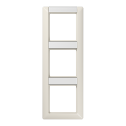 Jung AS583NA frame 3-way, with label field, vertical mounting, Duroplast, AS 500, white