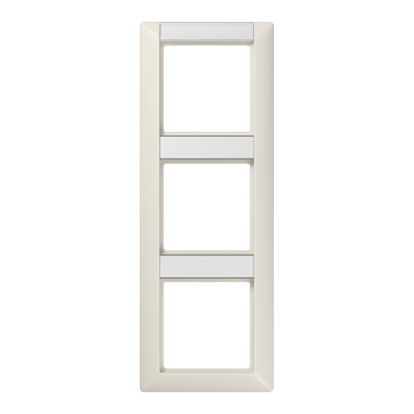 Jung AS583NA frame 3-way, with label field, vertical mounting, Duroplast, AS 500, white