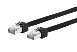 METZ CONNECT 13084U1500-E Ultraflex500 VoIP AWG 26 1.5m black patch cable Cat6A