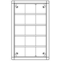 Ritto 1882170 flush-mounted frame 15 module slots, white