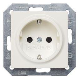 Siemens 5UB1518 SCHUKO socket titanium white