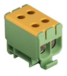Pollmann 2090203 UK 50/2PE green-yellow 2-pole universal terminal