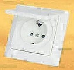 Pollmann 6395498 Nortic UP IP44 1-way with frame socket SCHUKO