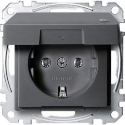 MERTEN MEG2314-0414 socket SCHUKO IP44 anthracite System M