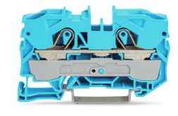 Wago 2010-1204 blue 2 conductor feed-through terminal