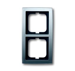 Busch-Jaeger 1722-80 cover frame, 2-way frame chrome matt