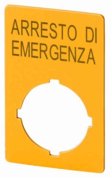 Eaton M22-XZK1-I99 emergency stop sign, 121370