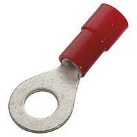 HAUPA 260260 ring cable lug M6 0.5-1qmm DIN insulated red