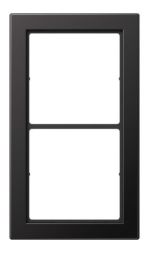 Jung FDAL2982D frame, 2-way, FLAT DESIGN, dark (painted aluminum)