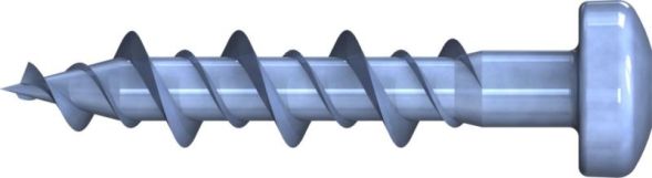 Reisser 009703S121-0630302-1 mounting screw, pan head, TX 20, Hi-Lo VG, 6.3 x 30, steel, galvanized, blue, 1x sliding, pack of 100