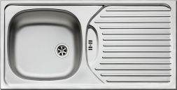 Victory CA1.ED stainless steel sink with plug valve without HL, stainless steel
