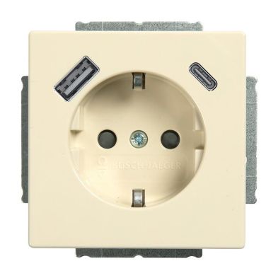 Busch-Jaeger 2CKA002011A6302 20 EUCB2USBAC-82 A+C USB socket SCHUKO