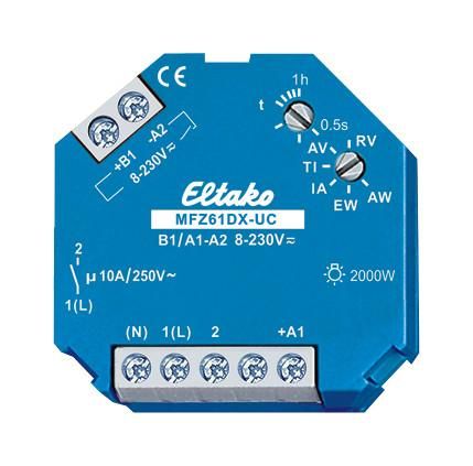 Eltako 61100604 Multifunction time relay MFZ61DX-UC 1S 10A for box installation