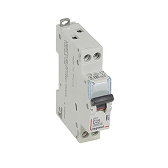 Legrand 407477 Circuit breaker DX3 B25A 1P+N 6KA 1M