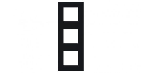 EFAPEL TRIPLE FRAME MATTE BLACK