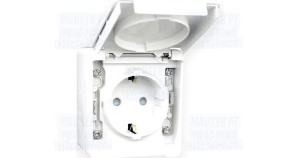 EFAPEL SAFETY EARTH SOCKET (SCHUKO TYPE) WHITE
