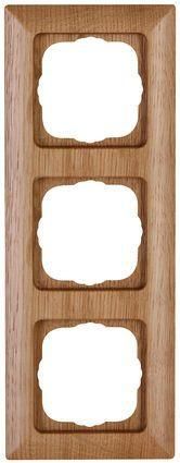 Kopp 306730069 MILANO 3-way oak cover frame