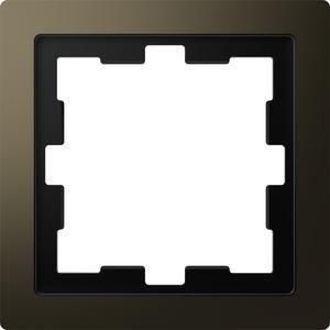 MERTEN MEG4010-6552 metal frame D-Life 1-way Mocca metallic