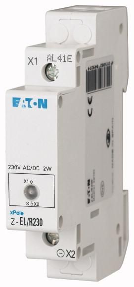 Eaton Z-EL/R230 single light, 230AC/DC, red, 284921