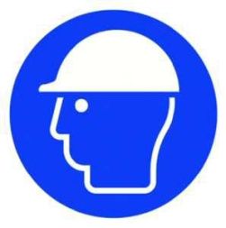 PROTEC.class 05104772 Inspection labels and warning signs Mandatory sign PGZKB Use head protection