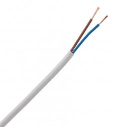 Kopp 151510843 PVC hose line 2x0.75mm white, 10m