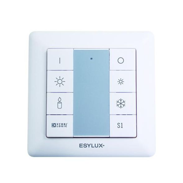 EsyLux EC10430930 Push Button 8x DALI TWwhite button