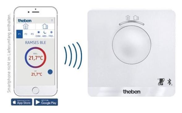 Theben 8509150 RAMSES 850 BLE OT weekly program OpenTherm digital clock thermostat