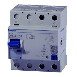 Doepke 09176698 DFS4 125-2/0.30-B SK 2-pole 125/0.3A residual current circuit breaker all-current sensitive