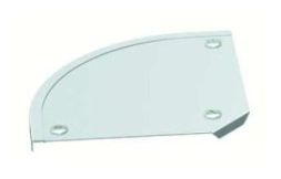OBO Bettermann DFB 90 300VA4301 with twist lock cover bend, 7134924