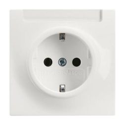 Busch-Jaeger 20 EUN-74 SCHUKO® socket insert, with label field alpine white