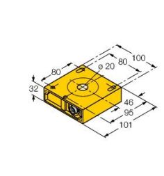 Turck 1410001 NI20R- Inductive sensor
