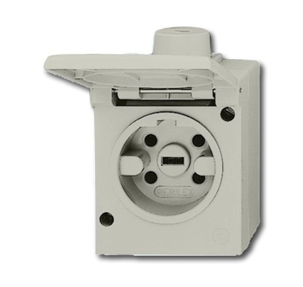 Busch-Jaeger 2064 AG socket grey RAL 7035