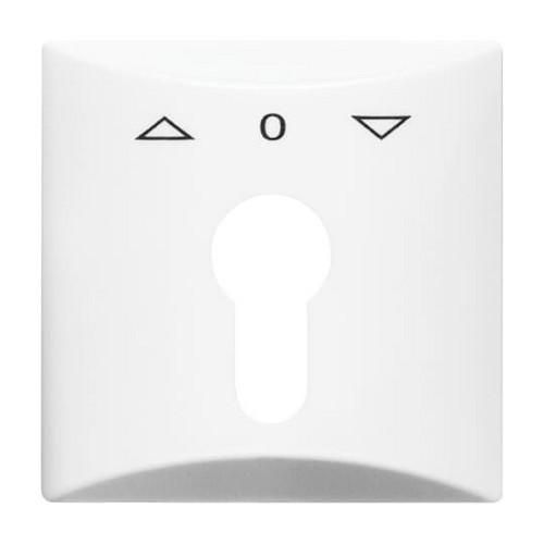 Busch-Jaeger 2155 PZ-34 central plate, with print alpine white