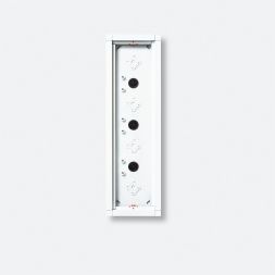 Siedle GA 612-4/1-0 SM surface-mounted housing in silver metallic