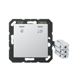 Jung ACUKO5M230AL hotel cover with LED unit 230 V, outdoor unit, series A, aluminium