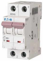 Eaton PXL-C32/2 circuit breaker, 32A, 2p, C-Char , 236292