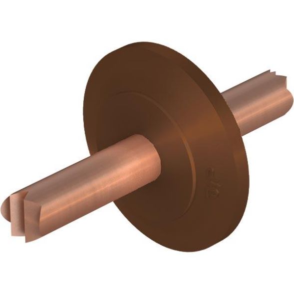 Pröpster 1046 S PE Cu-coloured D:8mm for drainage drip disc