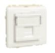 EFAPEL COV RING W/SING SUPPORT F/RJ45 CONNECT WHITE