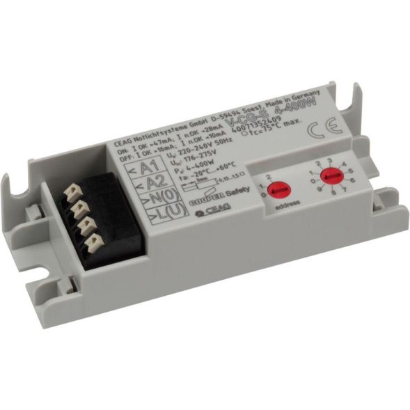 CEAG emergency light 40071352409 V-CG-S 4-400 W 20 position address switch monitoring module