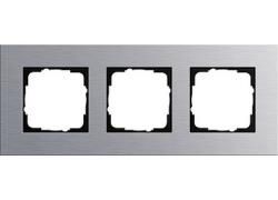 Gira 021317 3-way cover frame Gira Esprit Aluminium