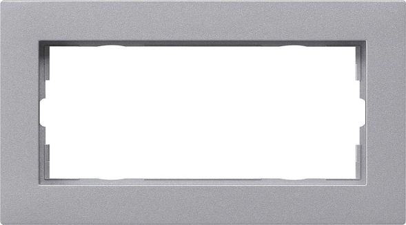 Gira 1002255 cover frame 2-way oM flat E2 F alu