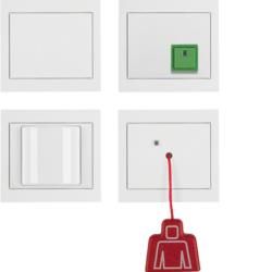 Berker 52007009 emergency call set with frame polar white, glossy Berker K.1