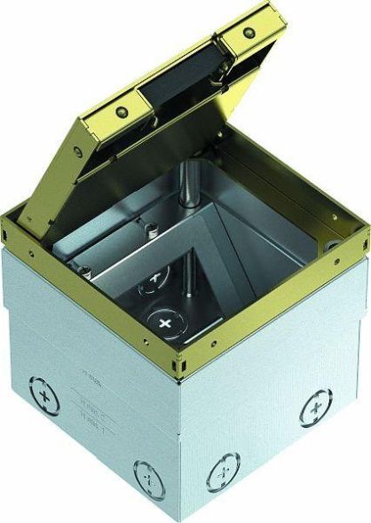 OBO Bettermann 7368346 unequipped brass CuZn floor socket unequipped