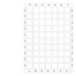 Siemens 3SU1900-0BM61-0AA0 label plate 22x22mm